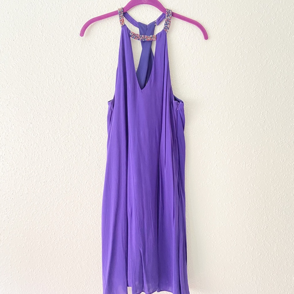 Saks Beaded Halter Dress